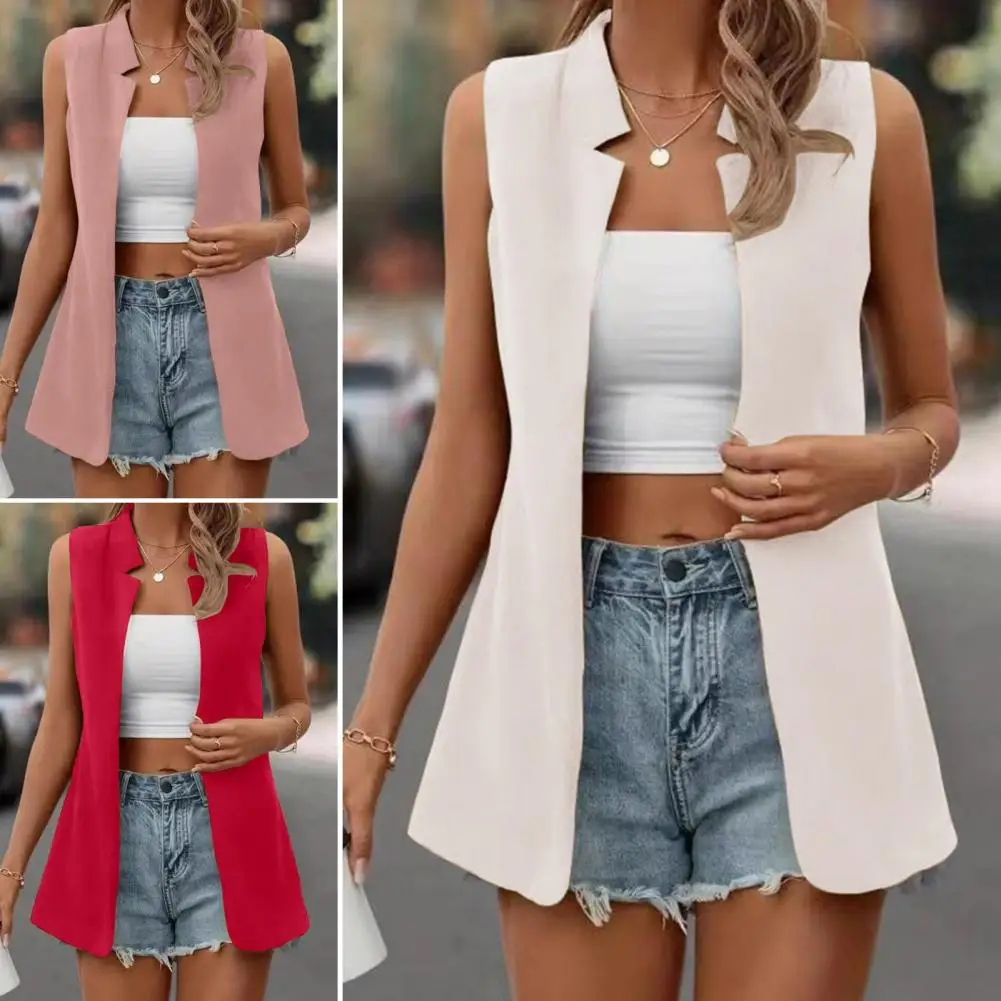 Women Casual Stylish Women's Sleeveless Vest Soft Washable Versatile Cardigan for A Casual Chic Look