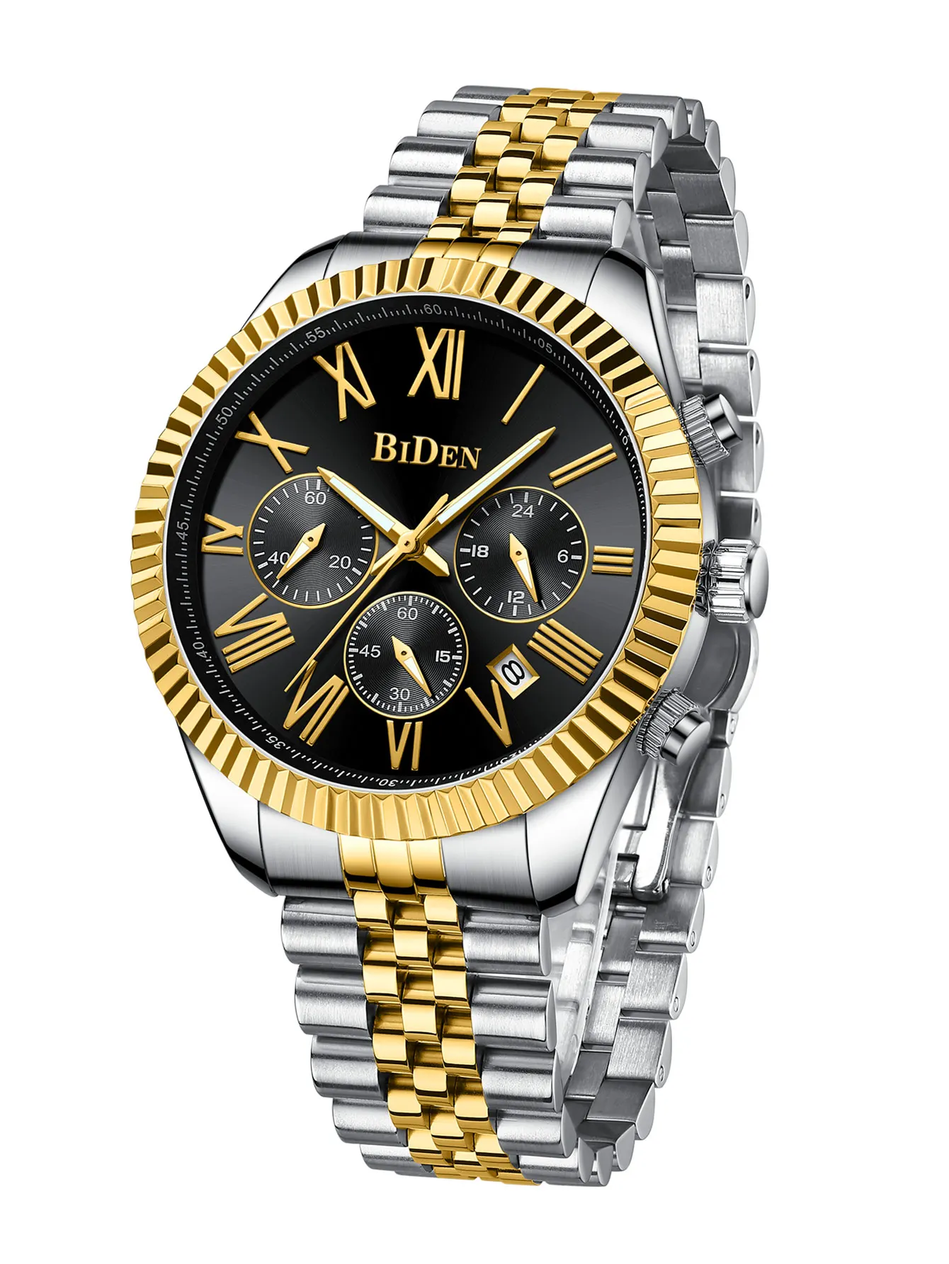 

BIDEN Men's luxury business watch,fashionable high-end multifunctional quartz watch,waterproof date,men's gift Reloj para hombre