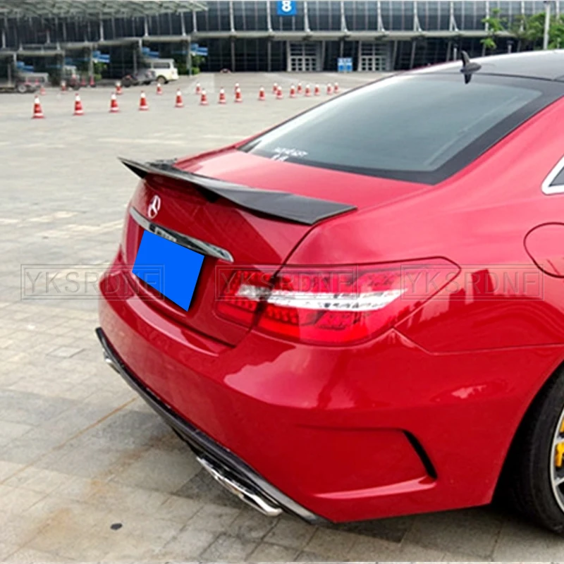 W207 C207 Carbon Fiber / FRP Trunk Spoiler R Style Wing For Mercedes E Class Coupe 2010 - 2016 E200 E250 E300 E350