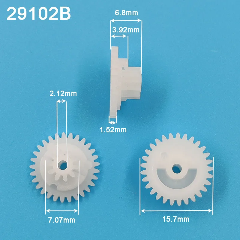 

29102B Plastic Double-deck Motor Clutch Gear 29+10 Tooth Toy Fittings Scientific and Technological Model Fittings