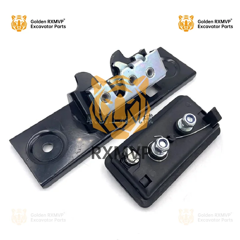 For Daewoo Doosan DX55/60/75/80-9C engine rear cover lock, hood lock, trunk lock, excavator accessories