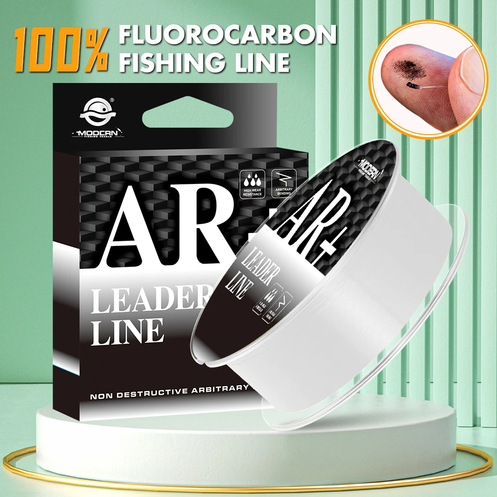 

ZUKIBO AR+ 100% Pure Fluorocarbon Fishing Line 100M 50M 20M Clear Invisible Fishing Line Fast Sinking Highly Abrasion Resistant