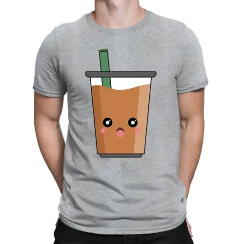 Coffee Glass Emoticon Caffeine Addicters Gift Funny Mens Womens T-Shirts 2#TA-31