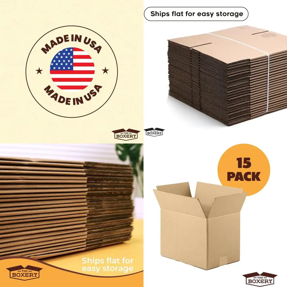 

20 x 20 20 Brown Corrugated Cardboard Boxes, 15-Pack - Durable, Eco-Friendly, Recyclable, USA Made