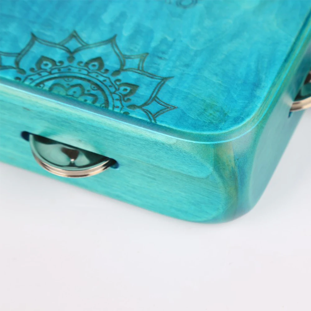 Para actuaciones para viajes Cajon Drum Gig Ready Home Practice Cajon versátil azul para músicos instrumento de tambor