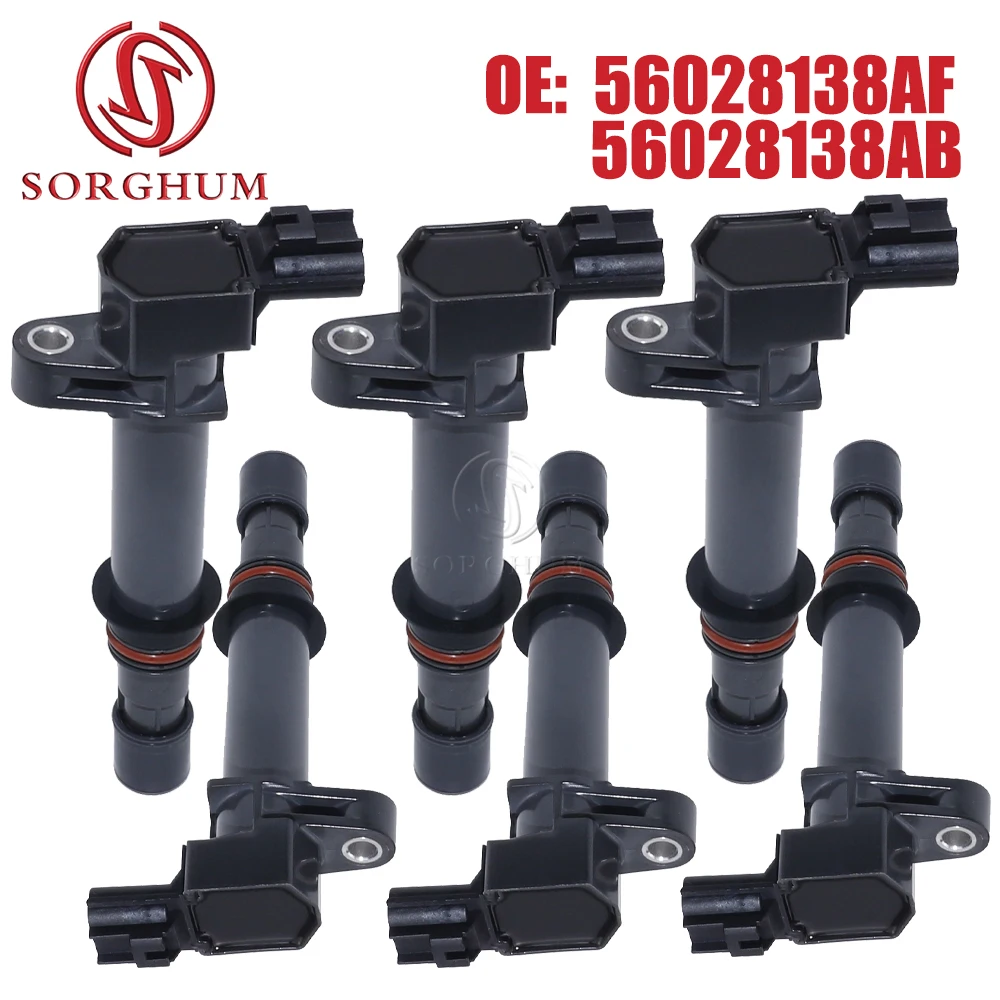 

Ignition Coil For Dodge Durango 4.7 2003-2009 Nitro 3.7 STX V6 2007-2012 Jeep Grand Cherokee 2 3 Commander 56028138AB 56028138AF