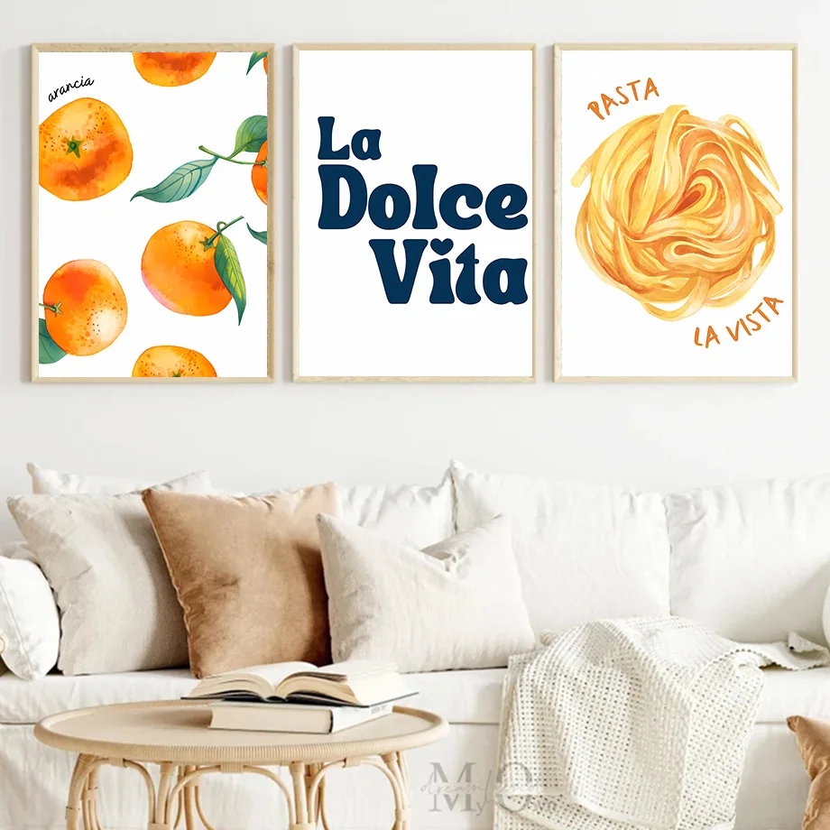 كوكتيل عصير الليمون الفواكه يقتبس الحب عبارات قماش المشارك جدار الفن اللوحة معرض المطبخ الديكور المشارك ديكور المنزل