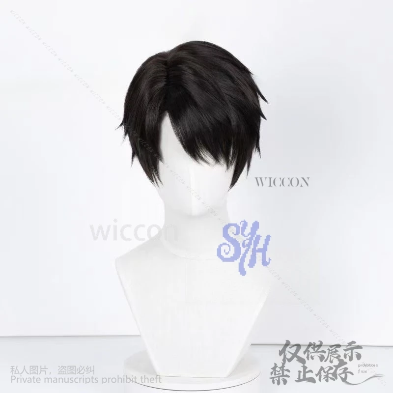 Jinu Cosplay Anime Demon Saja Boy Korea Idol Short Straight Hair For Handsome Boy Halloween Party Heat Resistant Customized