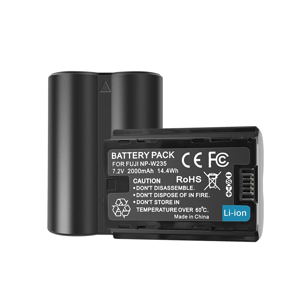 NP-W235 W235 Battery For Fujifilm FUJI GFX 100S , GFX 50S II , X-T4 , X-T5 , X-H2S , X-H2 , X-S20 , VG-XT4 Camear 2000mAh 7.2V