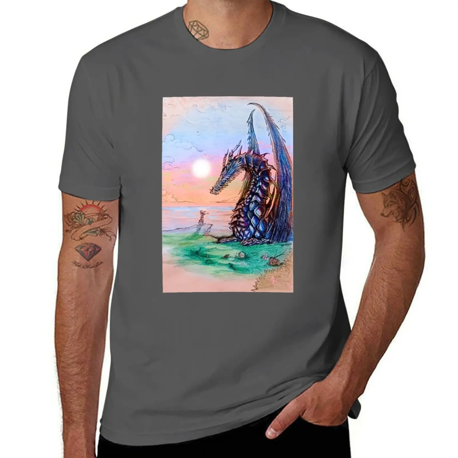 

Tales from Earthsea watercolor T-Shirt Summer Holiday T-Shirt