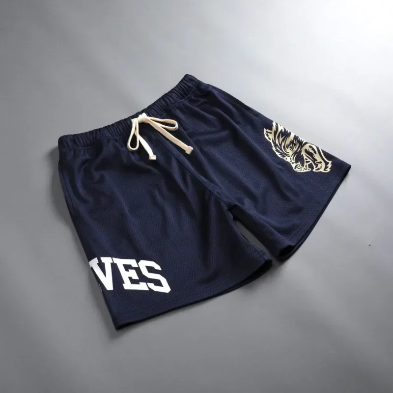 Mens Summer Streetwear Sports Casual Motorcycle Shorts Gym Fitness Mesh Quick Dry Running Beach Basketball Jogger Short Pants