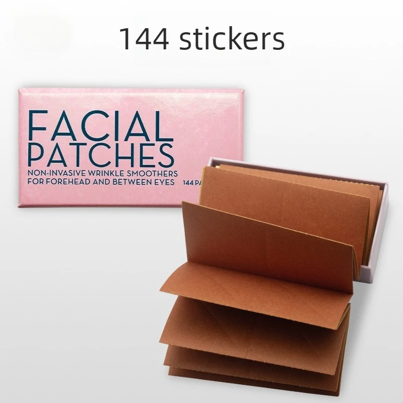 144pcs Furongni anti-wrinkle facial patch, sichuan pattern forehead, eyebrow patch, nasolabial fold patch view 3