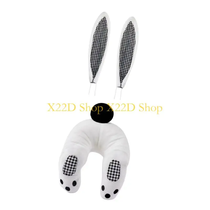 

X22D плюшевая кукла-пасхальный кролик, попка и уши, подвесное украшение для семейного украшения