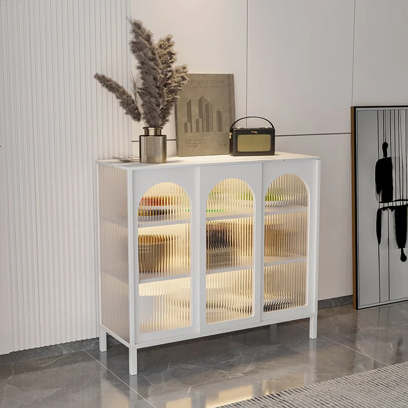 Side cabinet Display Household tea  Living room wall storage bookcase Kitchen cabinet Balcony storage cabinet