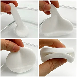 120 Stück Komprimierte Natürliche Zellulose-Gesichtsschwämme, Einweg-Peeling-Schwämme, Make-up-Entferner, Reise-Spa-Reinigungspads – Detail 5
