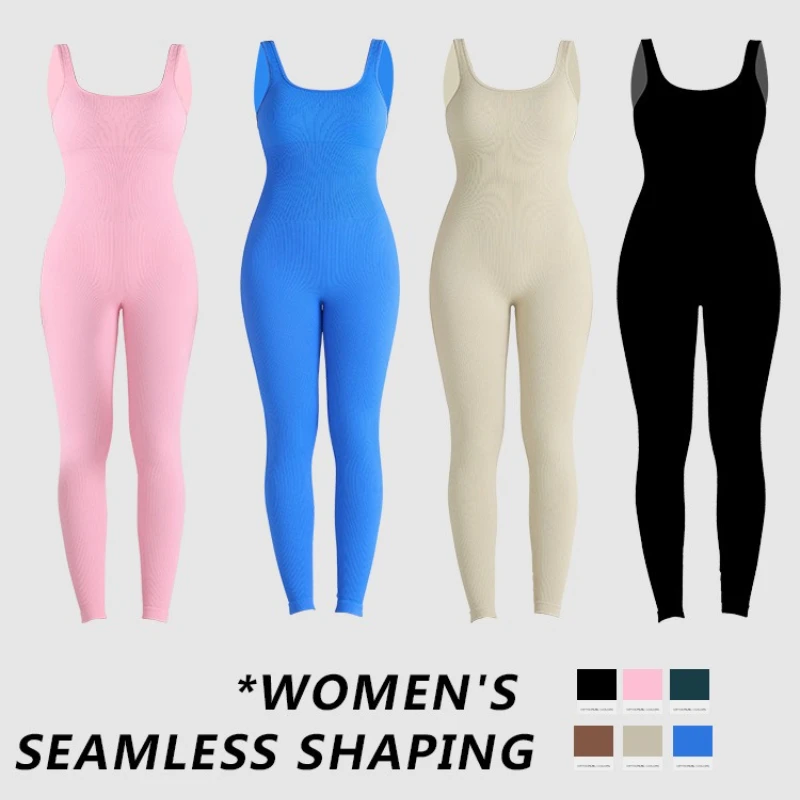 

Спортивный женский комбинезон, штаны для йоги без необычных линий, комбинезон для йоги, который подчеркивает ягодицы, летний костюм для фитнеса больших размеров