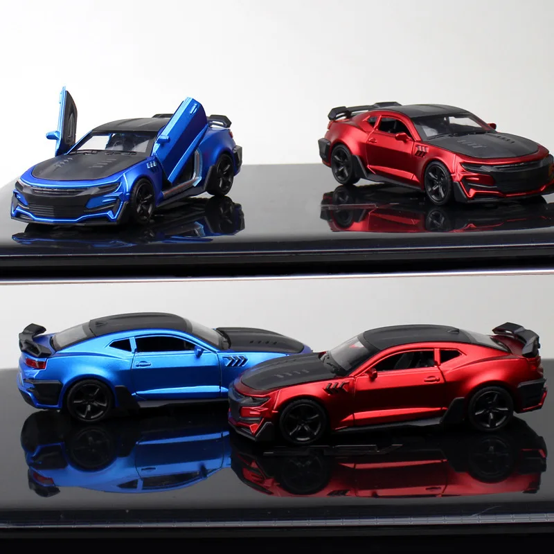 1: 36 Chevrolet Camaro new alloy car model sports kids toy accessories cake ornaments