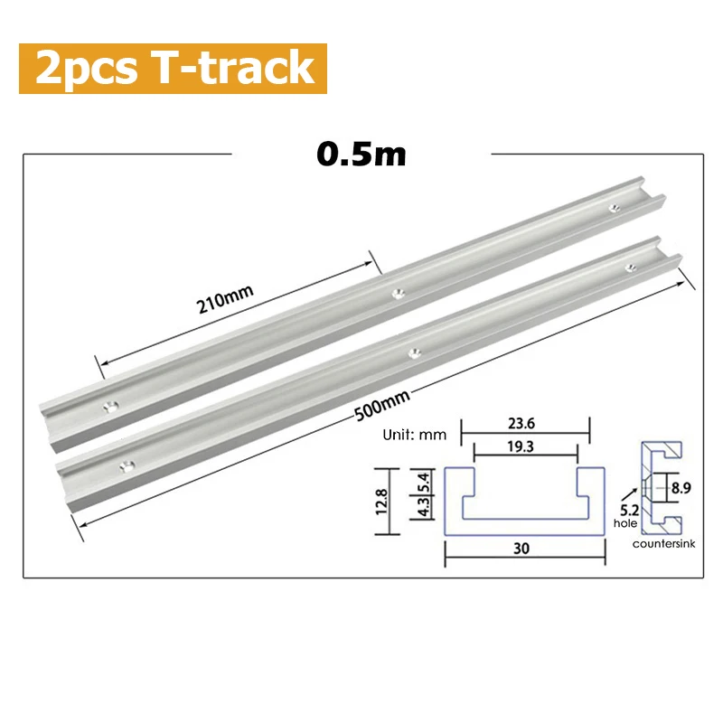 Holzbearbeitung DIY Werkzeug Aluminiumlegierung Gehrungsschiene Holzbearbeitung T-Schiene T-Nut für Tischkreissäge Router Tisch – Detail 19