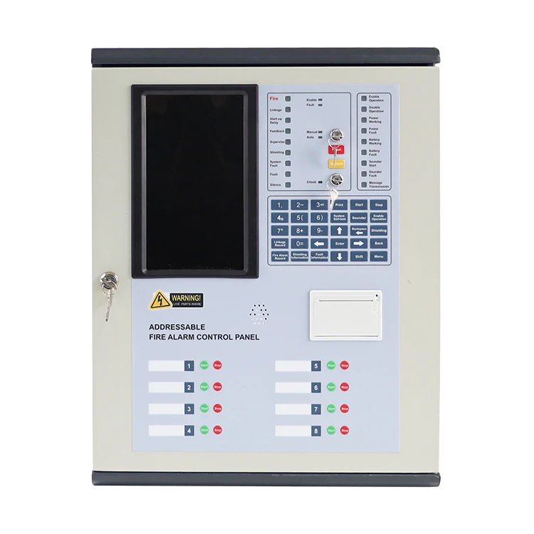 4 Loop Addressable Fire Alarm System Fire Alarm Control Panel