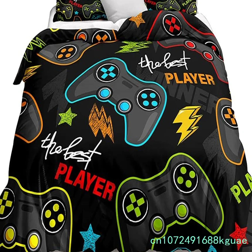 Gamer Bedding Sets For Boys Gaming Duvet Cover Set Video Games Comforter Cover Playstation Designs Bed Set With Pillowcase