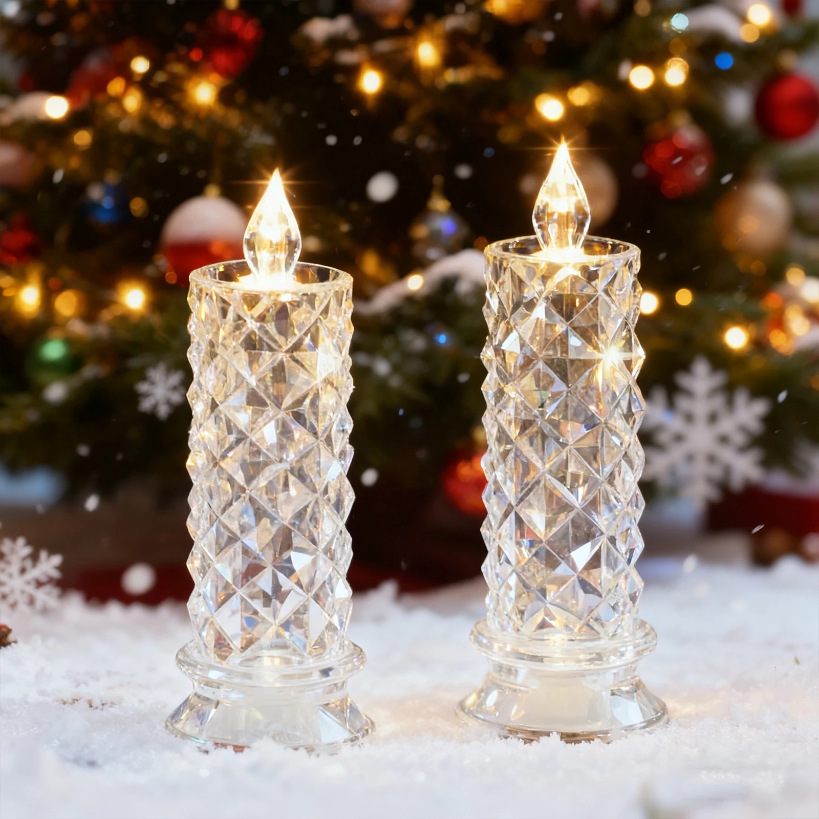 

Беспламенные свечи, прозрачные поддельные свечи, свечи на батарейках, свет для свадебных вечеринок, Хэллоуина, Рождественского декора