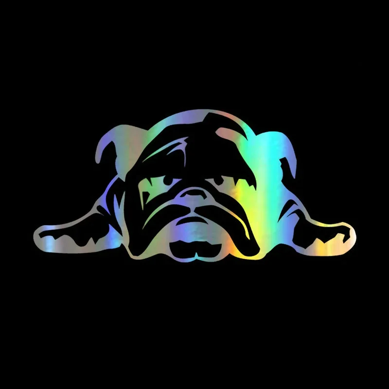 Car Sticker 3D ENGLISH BULLDOG TIRED PUPPY Sticker on Car Funny PVC Stickers Decals JDM Motorcycle Car Styling Accessories.