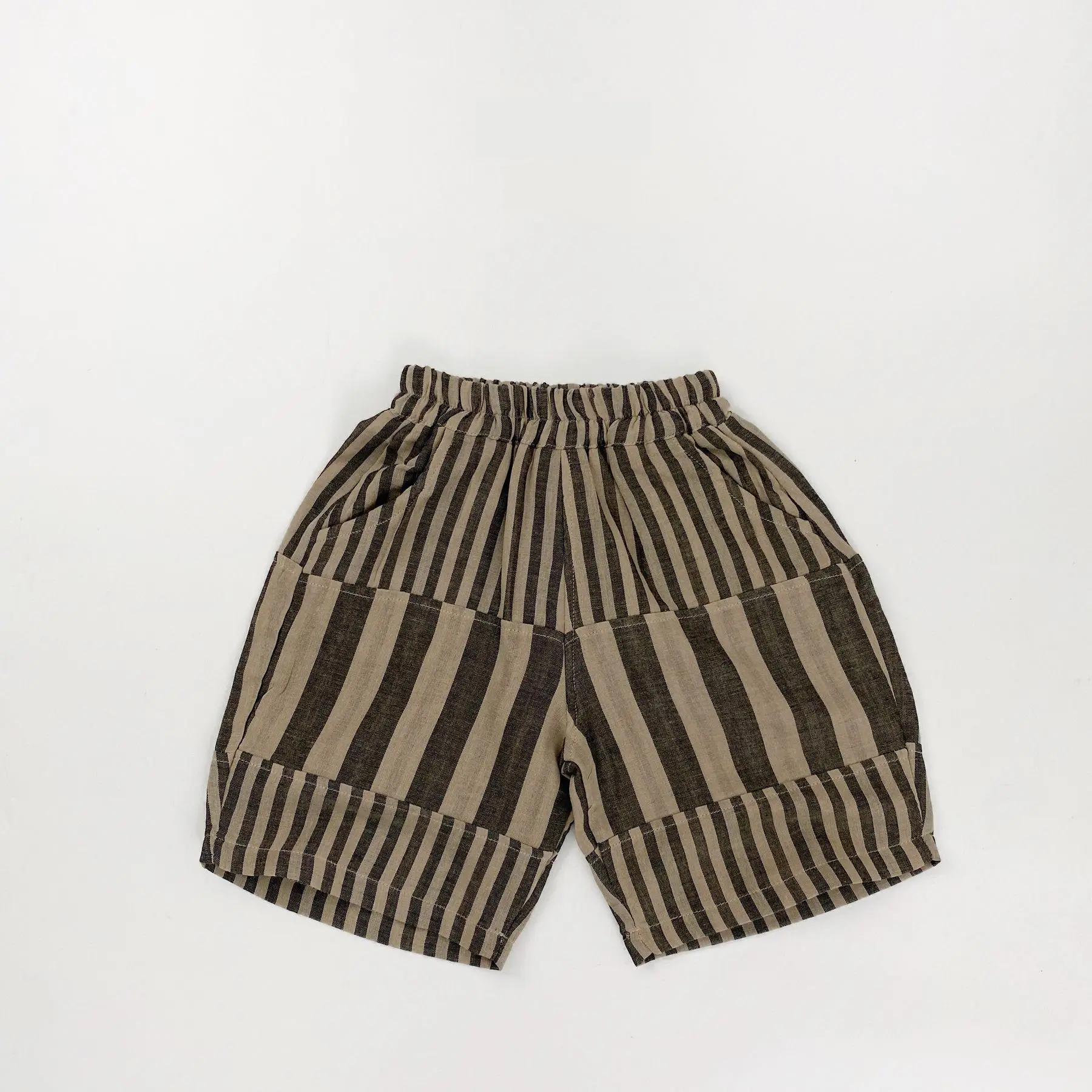 

2026 Summer New Children Casual Striped Shorts Boys Girls Thin Cotton Shorts Toddler Breathable Clothes Kids Shorts
