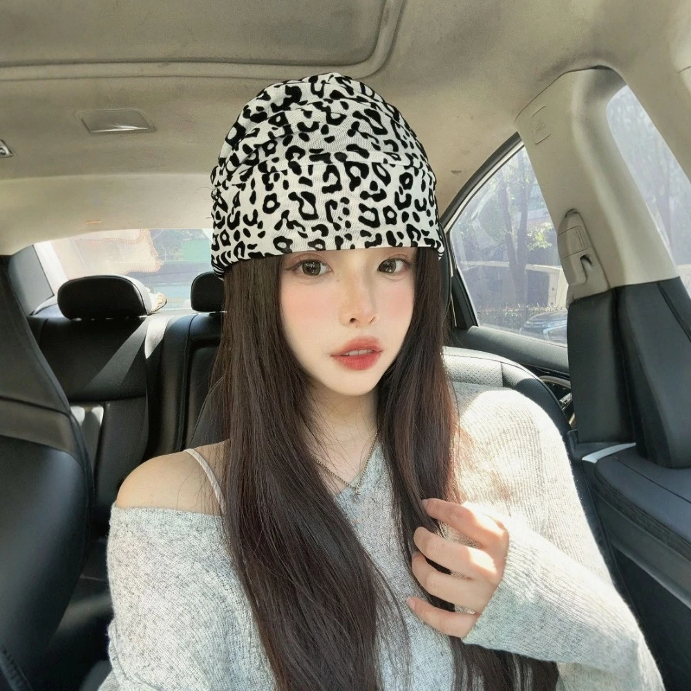 الحضرية خمر Y2k قبعة فضفاضة التراص النمط الأمريكي البلوز القبعات بارد قابل للتعديل صالح ليوبارد بيني قبعة المرأة