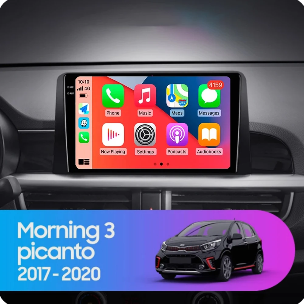 9 inci untuk KIA Morning 3 Picanto 2016 2017 2018 2019 2020 Mobil pemutar Multimedia Android 14 mobil Stereo Radio GPS Carplay Auto