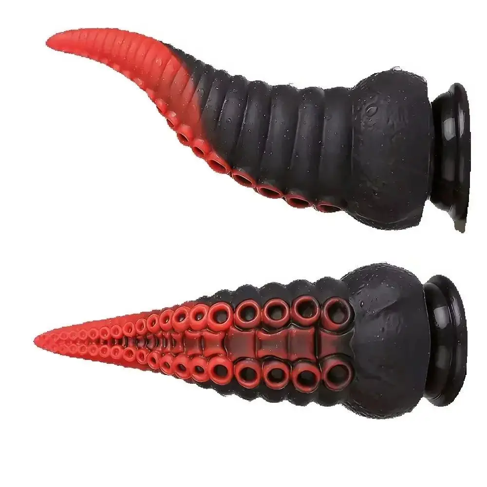 liquid Silicone Animal Penis Dildo Octopus Tentacle Big Dick Suction Cup Anal Plug Female Buttplug Sex Toy for Women Adult Goods