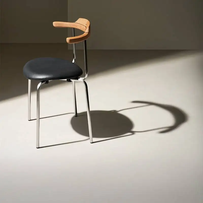 

Retro Luxury Dining Chair Beige Modern Gold Plastic Comfortable Dining Chair Luxury Modern Sillas Para Comedor Home Furniture