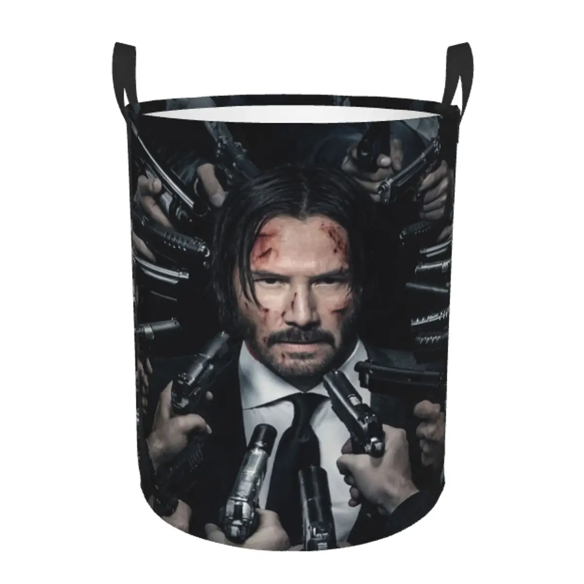 

Изготовленная на заказ корзина для белья John Wick, большая корзина для хранения киану Ривз, органайзер для детских игрушек из фильма