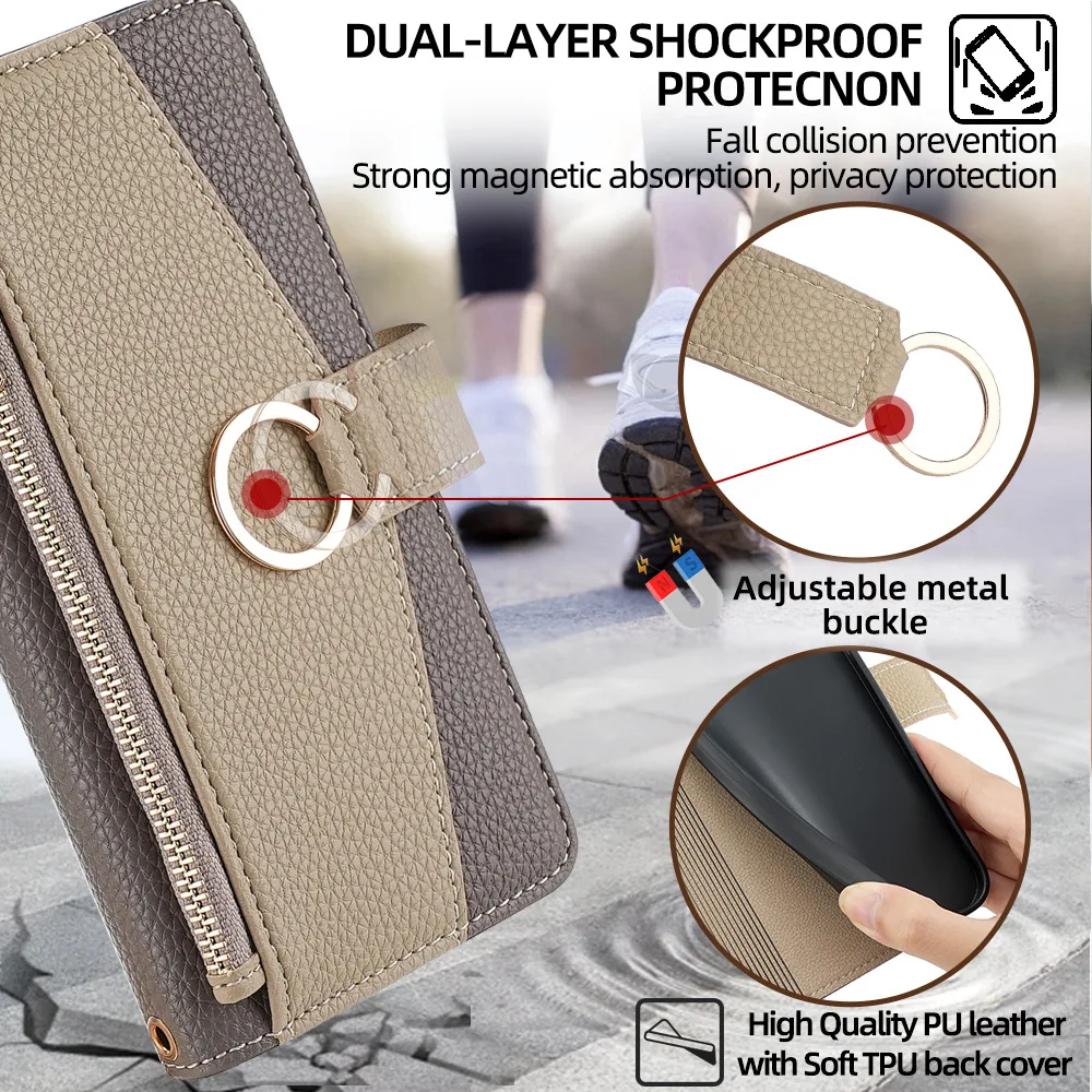 

Wallet Case For Honor Magic 8 7 6 5 4 Lite Magnetic Flip Phone Cover Honor Magic 8 7 6 5 4 Pro Long Lanyard Leaher Coque