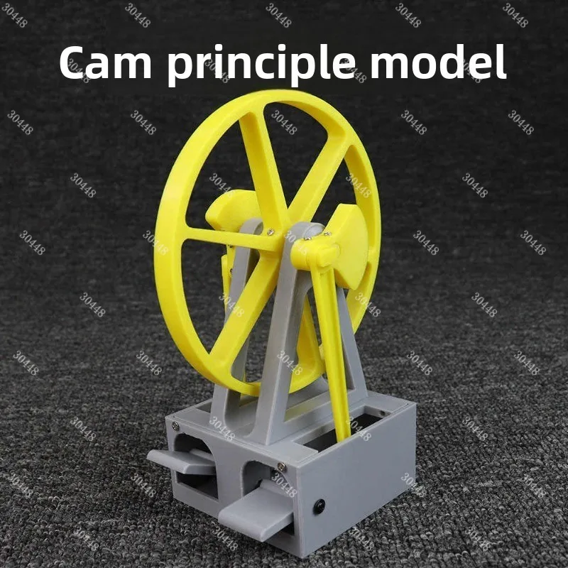 Cam Motion Mechanism Model Reciprocating Mechanical Structure Principle Pumping Unit Engine Camshaft Active Driven Wheel