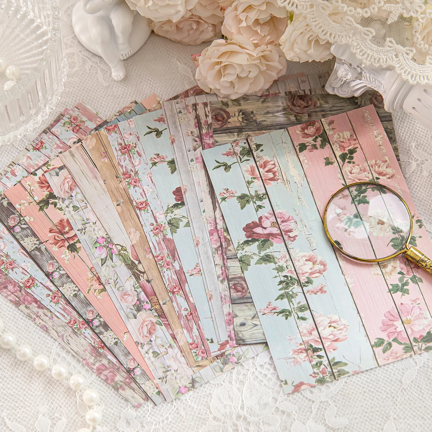 

24sets/lot Memo Pads Material Paper Wood colored paper environment Junk Journal diary Scrapbooking Background Decoration Paper