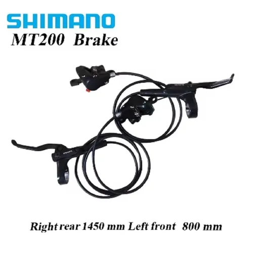 Shimano MT200 BR delantero izquierdo 800mm trasero derecho 1450mm MTB bicicleta de montaña freno de disco hidráulico Original