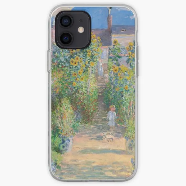 Claude Monet The Artist Is Garden At Vet  Phone Case Customizable for iPhone X XS XR Max 6 6S 7 8 Plus 11 12 13 14 Pro Max Mini