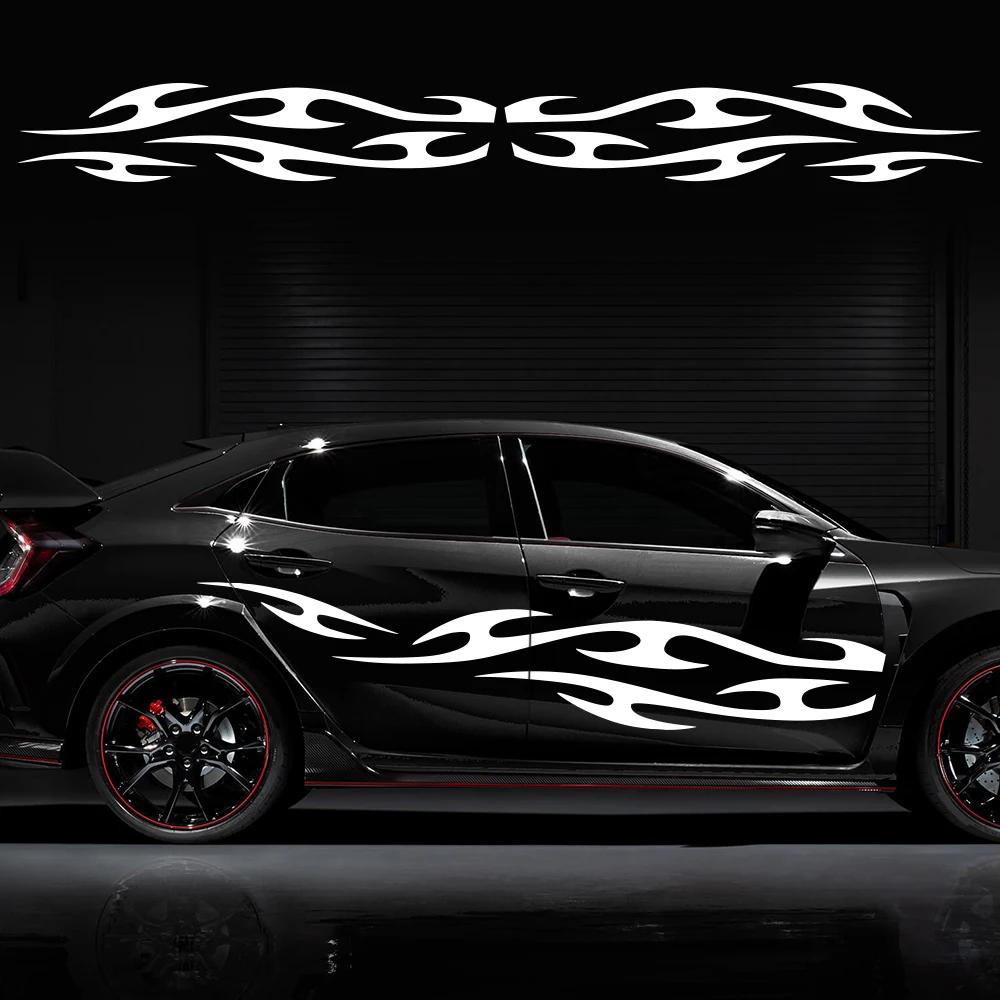 

Автомобильные наклейки для Honda Civic Type R, комплект боковых наклеек на дверь, водостойкая пленка, виниловая пленка, украшение, аксессуары для внешнего стайлинга автомобиля