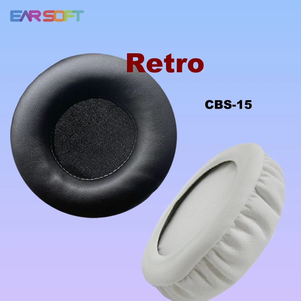 Earsoft Replacement Ear Pads Cushions for Retro CBS-15 Headphones Earphones Earmuff Case Sleeve Accessories