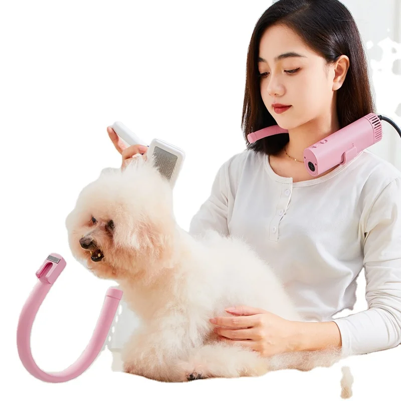 

Dog hair dryer with holder high power silent hair blowing artifact large and small pet water blower special for dogs