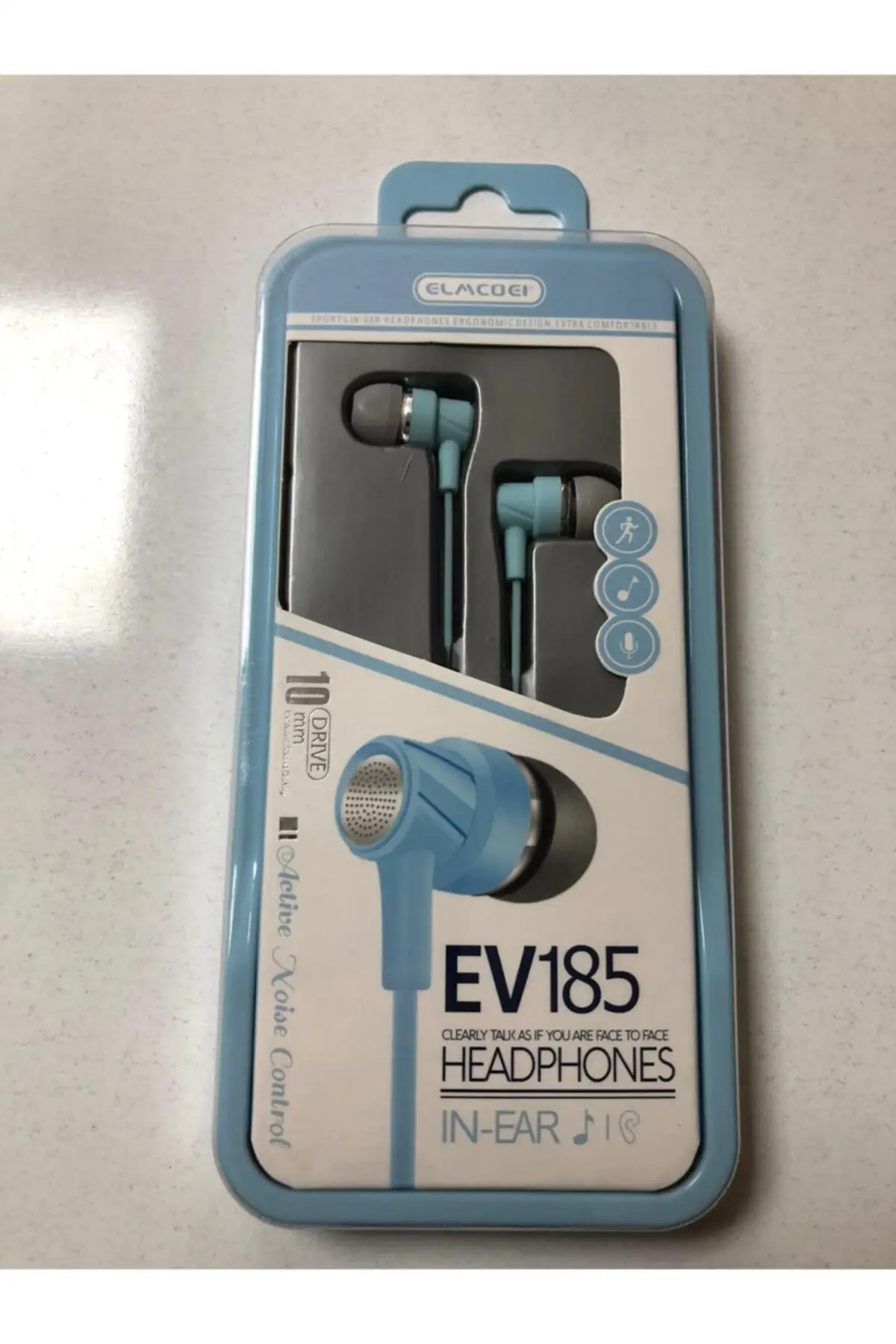 EV-185 & Wired Earphones Hifi Headphones In ear Deep Bass Stereo Earbuds Gaming headset W/Mic