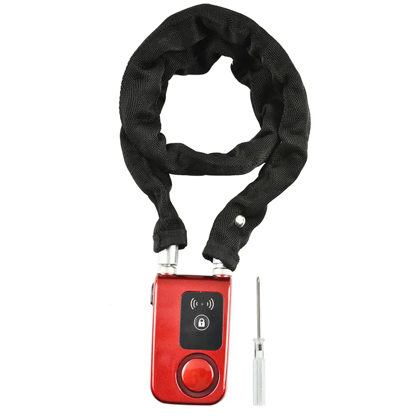 

Waterproof Smart Chain Lock for Bicycles Anti Theft with Smartphone Control Red Y797G