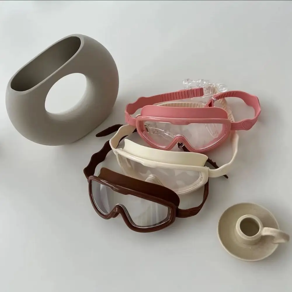 

Водонепроницаемые противотуманные детские очки для плавания с большой оправой и широким обзором, детские очки унисекс высокого разрешения для плавания