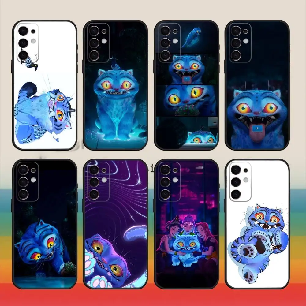 

KPop D-Demon H-Hunters Tiger Phone Case For Samsung S25,S24,S21,S22,S23,S30,Ultra,S20,Plus,Fe,Note,10,9,5G Black Cover