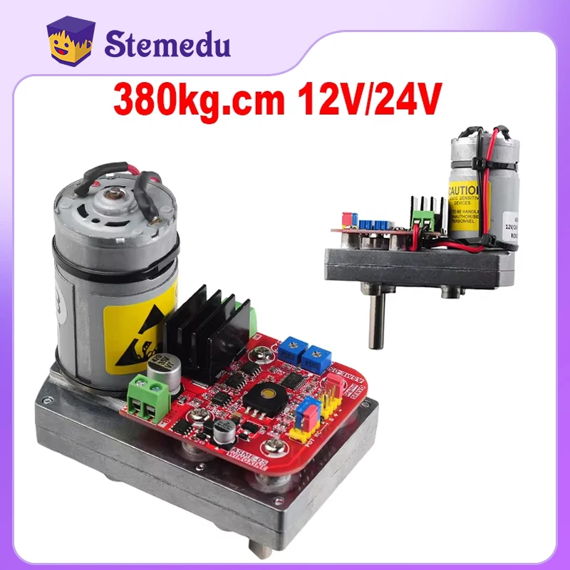 ASME-05B Servo de aleación de alto par, 380kg.cm, 12V/24V, para brazo de Robot grande, Control de válvula de brazo de Robot, cámara de Control PTZ