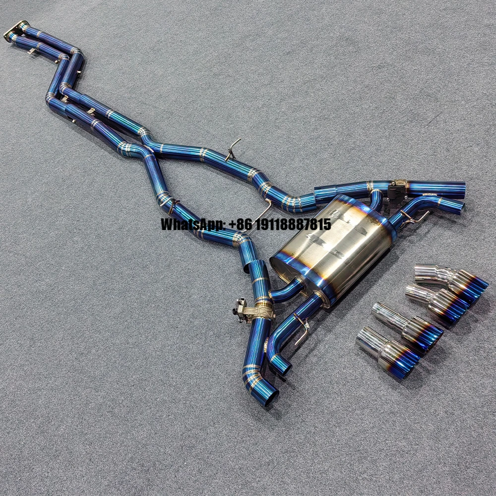 Custom Titanium F97 F98 Full Exhaust System for BMW X3M/X4M Tuning High Flow