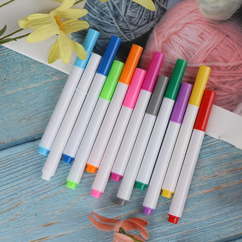 1/3/5/12Pcs Different Colors Water-soluble Liquid Chalk Children's Drawing Pen Non-dust Board Chalk Marker Office School Supplie