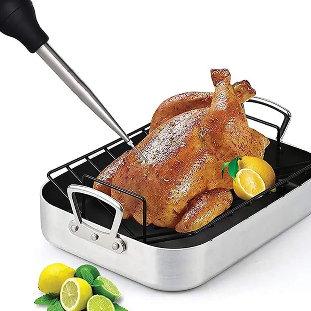 

1 комплект, инъектор для индейки, инструмент для приправ для барбекю, мяса, кухонный шприц для натирания, маринадный соус, заварочный инструмент, игла, щетка для чистки