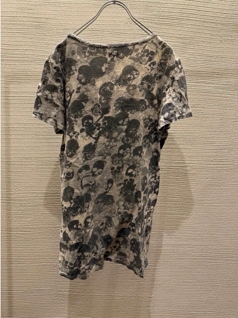 BLACK JOKER L.G.B 00s archive skull t-shirt visuel style ossuary tops