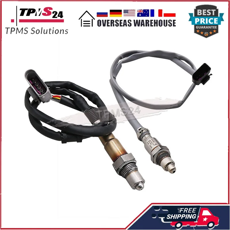 2Pcs Oxygen Sensor O2 Sensor Lambda Sensor 8V0906262 06K906262AC For Audi A3 S3 TT Volkswagen Atlas Golf Gti Tiguan